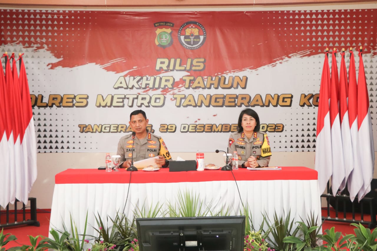 Rileas akhir tahun 2023, Polres Metro Tangerang Kota