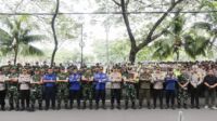 Pengamanan kedatangan Presiden Jokowi
