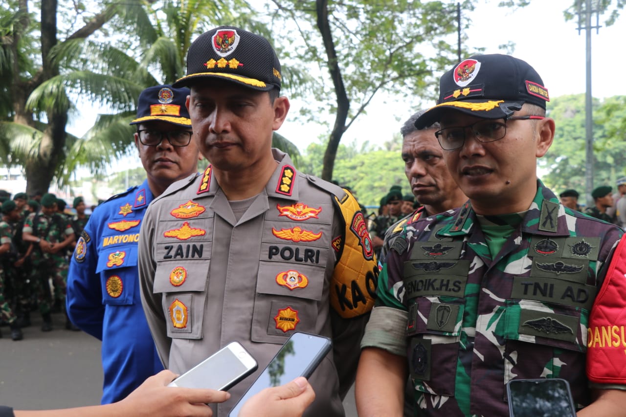 Pengamanan kedatangan Presiden Jokowi di kota tangerang