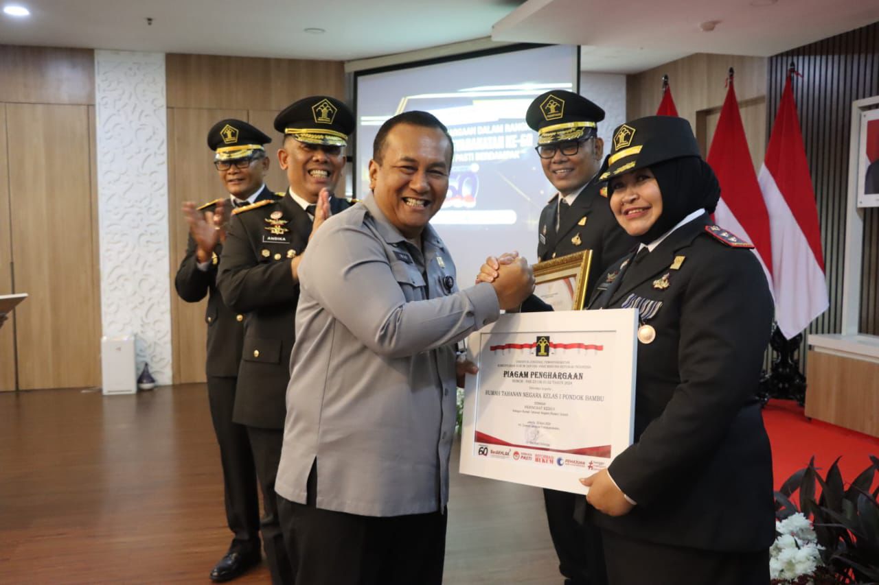 HBP ke-60, Rutan Kelas I Pondok Bambu Raih Dua Penghargaan