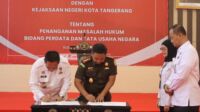 Perjanjian Kerja Sama Antara Lapas Kelas I Tangerang Dengan Kejaksaan Negeri Kota Tangerang