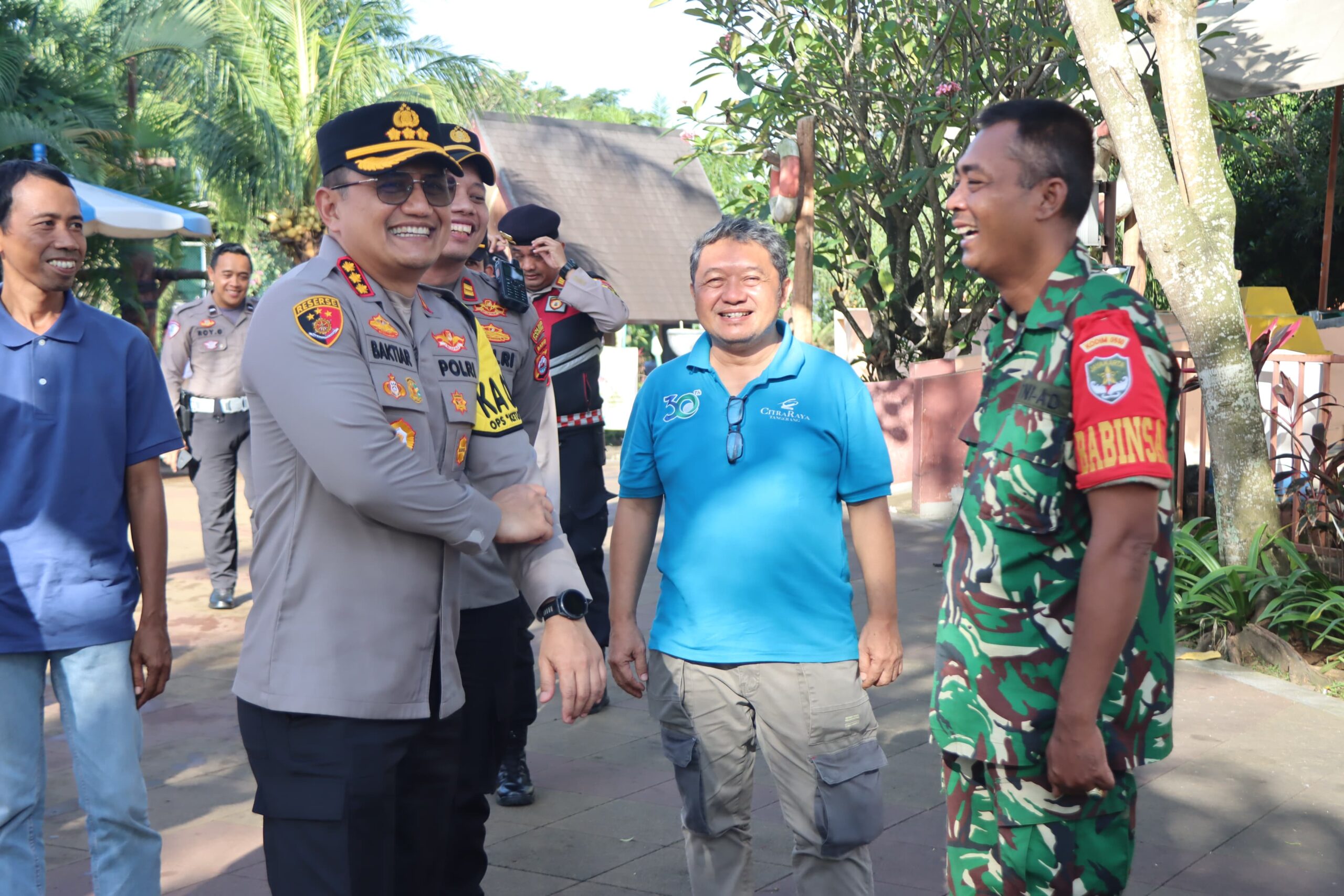 Kapolresta Tangerang Tinjau Keamanan Pasca Lebaran