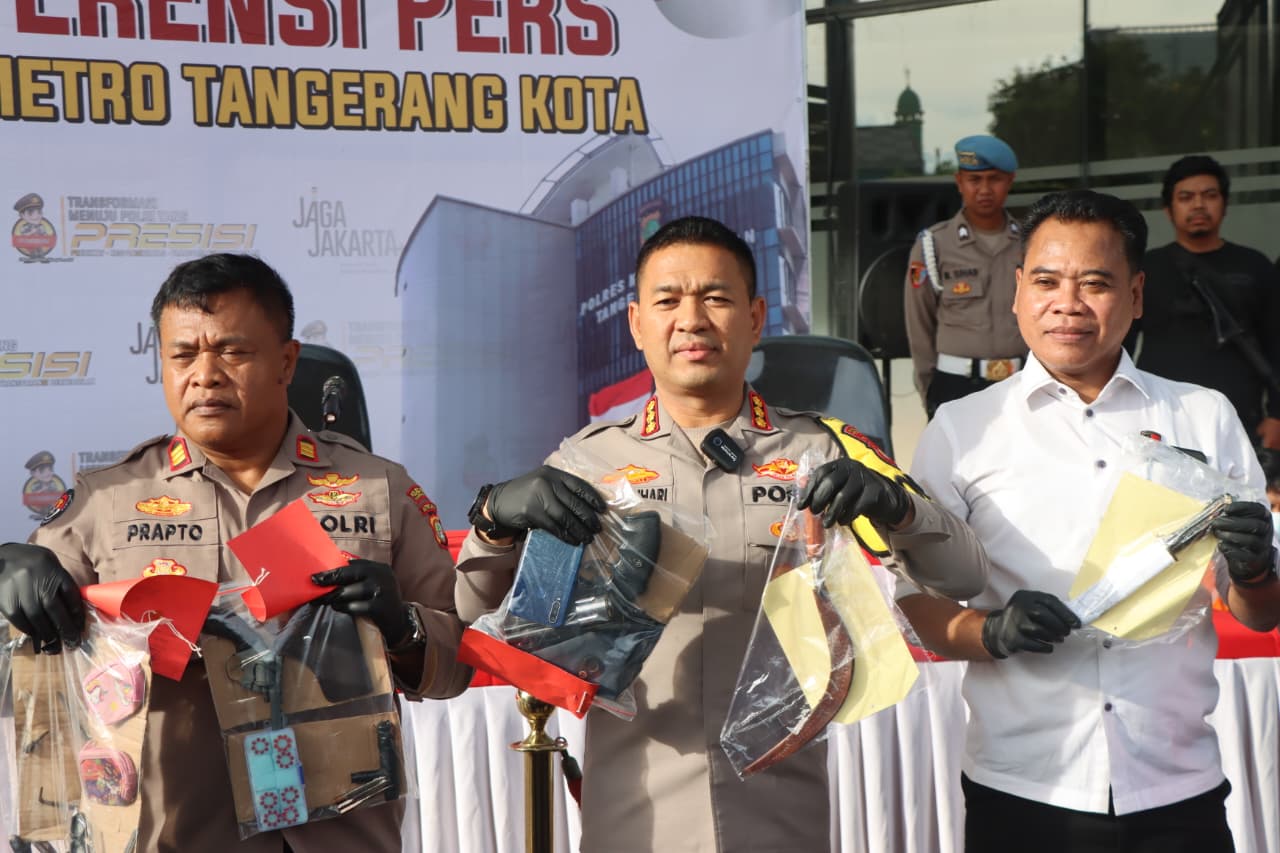 Polres Metro Tangerang Kota Ungkap 17 Pelaku Curanmor