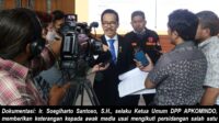 Soegiharto Santoso Kembali Surati Ketua Mahkamah Agung Terkait Perkara Kasasi No. 431 K/TUN/2026 dan Infokan adanya 16 LP Perkara APKOMINDO 3 Ketua Mahkamah Agung